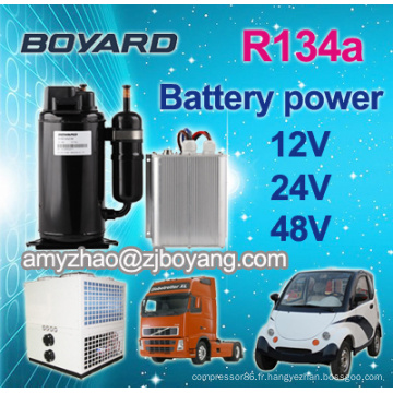 BOYARD R134a 24v horizontal rotatif compresseur pour véhicules spéciaux